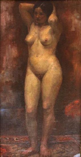 Nicolae Vermont Nud ulei pe panza France oil painting art